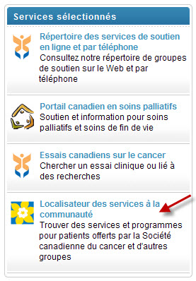 Localisateur des services a la communaute