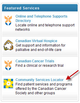 the Community Services Locator finds services and programs in your community