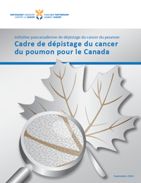 Cadre de dépistage du cancer du poumon pour le Canada couverture du rapport