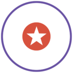red star in circle